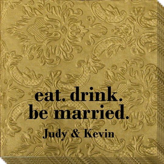 Eat Drink Be Married Carte Napkins